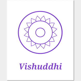 ArtStation66 - Yoga Symbol Chakra Design - Vishuddhi Throat Chakra Posters and Art